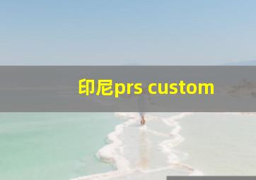 印尼prs custom